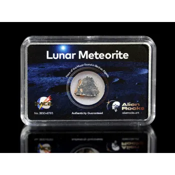 Přírodní kámen Meteorit | Lunar | Bechar 003/006 | 0,9-1,2 g - Koncový řez
