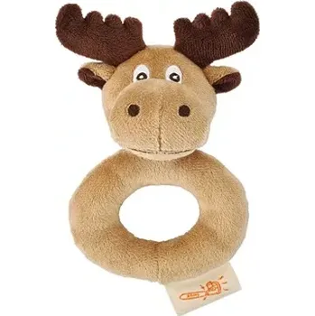 Chrastítko los STIHL (04216000250) (S tímto chrastítkem STIHL se vaše dítě nikdy nebude nudit. Horní část zdobí hlava losa, která přechází v kroužek ze super měkkého plyše s bavlněnou výplní. Rozměry: 18 x 12 cm.)