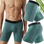 Atlantic Bambusové boxerky s prodlouženou nohavicí Long Leg 1181 zelené XL