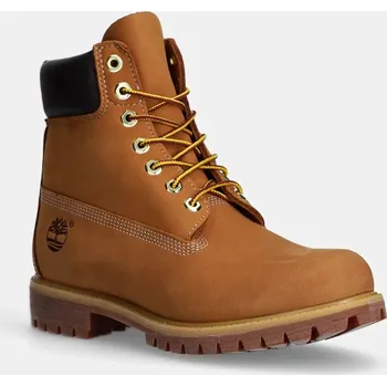 Pánská zimní obuv Nubukové boty Timberland Premium 6 Inch TB1100617131 hnědá 82X, EUR 45