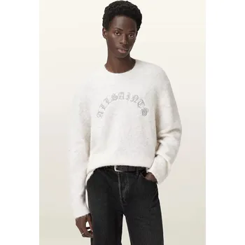 Pánský svetr Svetr s příměsí alpakové vlny AllSaints CURV bílá barva, M020KD 00X, vel. XXL