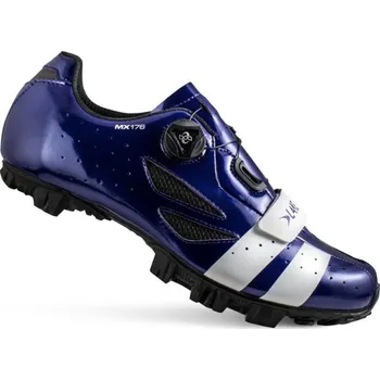 Pánské cyklistické tretry LAKE mx176 mtb tretry s boa systémem - navy modro bílé