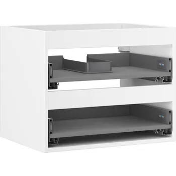 Koupelnový nábytek Korpus umyvadlové skříňky Mexen Box-A 60 cm, 2 zásuvky, matná bílá - 91AX0-0600-470-2-01