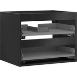 Korpus umyvadlové skříňky Mexen Box-A 60 cm, 2 zásuvky, matná černá - 91AX0-0600-470-2-71