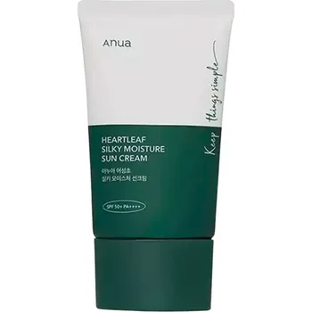 Přípravek na opalování Anua - Heartleaf Silky Moisture Sun Cream SPF50+PA++++ 50ml
