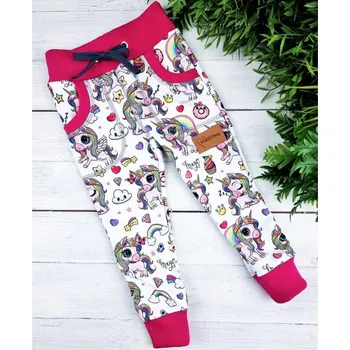 Kulišárny.cz Dětské tepláky UNICORN Violet řasené, 110