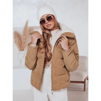 Dámská parka Dámská bunda zimní TRENDYGLAM TY4357 Barva: Béžová, Velikost: L