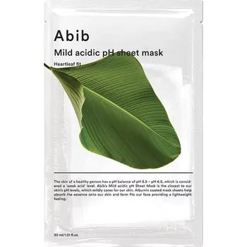 Pleťová maska Abib - Mild Acidic pH Sheet Mask Heartleaf Fit