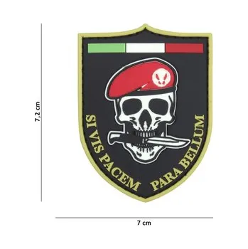 Nášivka Gumová nášivka 101 Inc znak Si vis pacem - černá