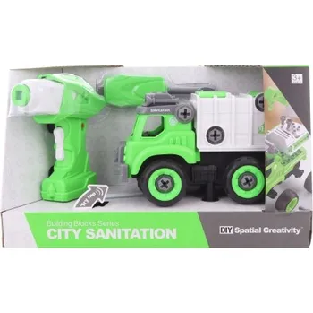 autíčko Lampičky do šroubovacího odpadkový koš s dálkovým ovládáním