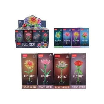 Kočárek pro panenku Kytka, 12 ks v display boxu