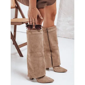 Dámské kozačky Kozačky se širokým svrškem ZY1119 Barva: Černá, Velikost: 36