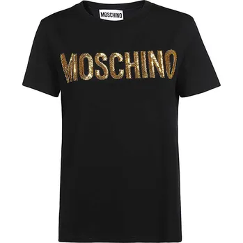 Moschino dámské tričko s krátkým rukávem Moschino černá | žlutá 3492887