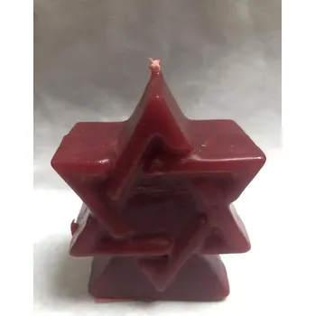 Svíčka Svíce hexagram - červený