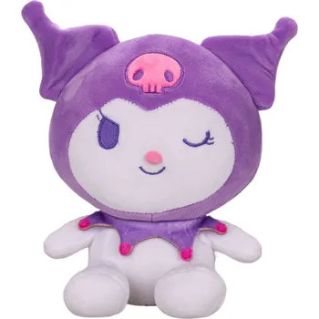 plyšák Kuromi plyšová 22 cm spandex sedící My Melody & Kuromi Fialová