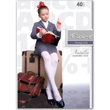 Dámské punčochy Dětské punčocháče Natalia 40 DEN - 116-122 / bordová