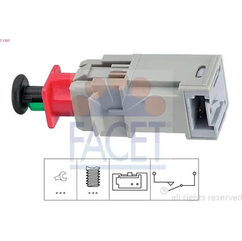 Spínač, ovládání spojky (GRA) FACET 7.1207