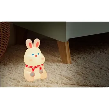 Dekorativní svítidlo Noční světlo tap tap light BUNNY, 2,5W , napájení kabelem USB-C, (Squishy Night Light akumulátor 1200mah/3.7V)