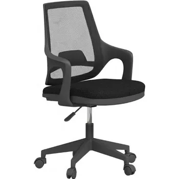 Otočná židle na kolečkách Nebula - černá