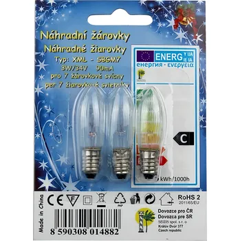 Žárovka Seizis Náhradní žárovky k svícnu 3W 34V 3 ks