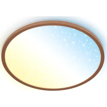 BRILONER Slim svítidlo LED panel pr.37,5 cm - 22W, 3000lm, dálkový ovladač, stmívatelné, kávová 7655014