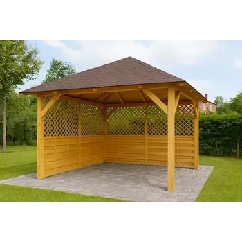 Pergola Dřevěná pergola Altán Kuba+Rimini 370x370