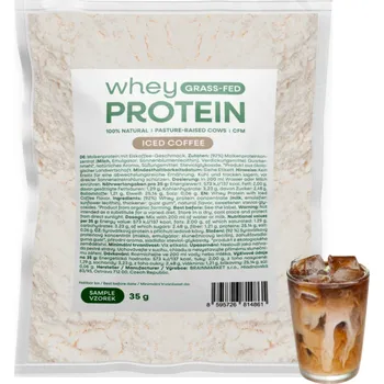 Protein WHEY GRASS-FED PROTEIN - Syrovátkový protein - LEDOVÁ KÁVA 35 g BRAINMAX