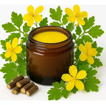 Bylinná léčivá mast Mast Mazidlo s Vlaštovičníkem 60 Ml - ekzém, lupénka, plíseň - euforiaLAB