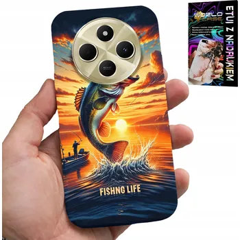 Pouzdro na mobilní telefon POUZDRO PRO XIAOMI REDMI 14C 4G - POUZDRO NA RYBÁŘSKÝ PRUT + SKLO