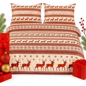 Povlečení SADA POVLEČENÍ 200x220 + 2 POVLAKY NA POLŠTÁŘE 70x80 BAVLNA SATÉNOVÉ POVLEČENÍ -