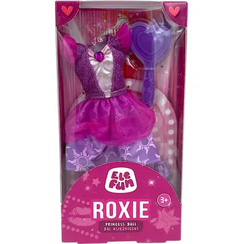 Doplněk pro panenku Elefun Roxie Princess Ball Ples princezny Fialové šaty