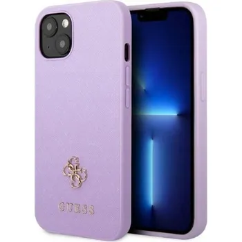 Pouzdro na mobilní telefon Zadní Kryt Guess pro Apple iPhone 13 mini fialový