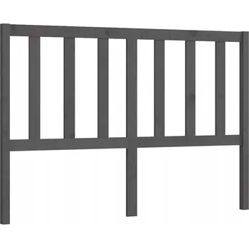 Čelo postele VidaXL , šedé, 166x4x100 cm, pevné