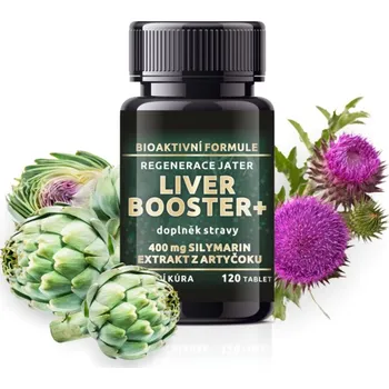 Doplněk stravy LIVER BOOSTER + intenzivní regenerace jater - JÁTRA 120 tbl. BIO-DETOX
