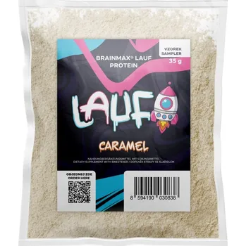 Protein LAUF Protein, nativní syrovátkový protein - karamel, 35 g BRAINMAX