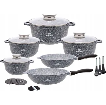 Sada nádobí Sada hrnců KlönBerg Premium hliníková, 17 dílů