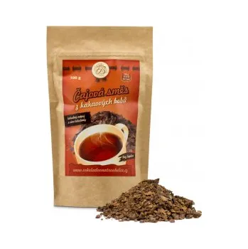 Nápoj ČAJOVÁ SMĚS Z KAKAOVÝCH BOBŮ - VARIANTY: 100 g, 200 g, 500 g, 1 Kg ČOKOLÁDOVNA TROUBELICE Balení 2: 500 g