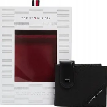 Peněženka Tommy Hilfiger peněženka z přírodní kůže černá - muž