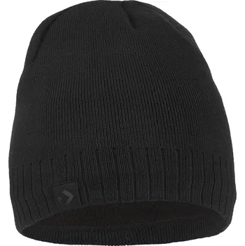 Čepice ČEPICE PÁNSKÁ S FLEECEM TEPLÁ NA ZIMU HLADKÁ MORAJ BEANIE ČERNÁ UNI