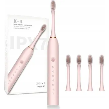 Elektrický zubní kartáček ELEKTRICKÝ SONICKÝ ZUBNÍ KARTÁČEK S MASÁŽÍ + 4 HLAVICE + 6 REŽIMŮ