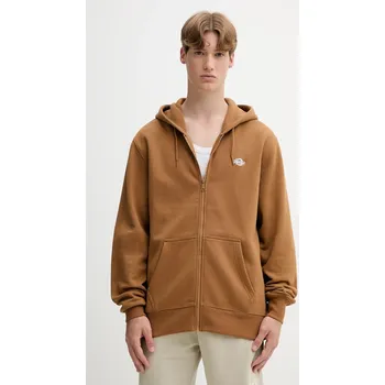 Pánská mikina Mikina Dickies SUMMERDALE ZIP THROUGH pánská, šedá barva, s kapucí, hladká, DK0A4YQA 82X, vel. M