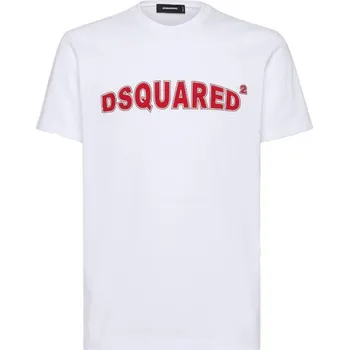 Pánské tričko Bílé triko Dsquared2 s krátkým rukávem Dsquared2 bílá 3492840