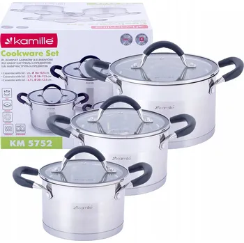 Hrnec Sada hrnců Kamille nerezová ocel 6 ks.