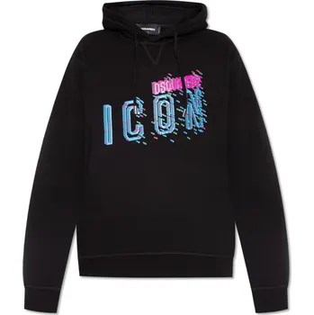 Pánská mikina Dsquared2 pánská mikina s kapucí Dsquared2 černá | vícebarevná 3493057