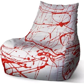 Sedací pytel Sablio Sedací vak Bean Krvavé cákance: 100 x 90 x 45 cm
