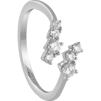 Šperk Guess Otevřený prsten se zirkony Jardin JSBR04477JWRH 54 mm + 2 měsíce na vrácení zboží