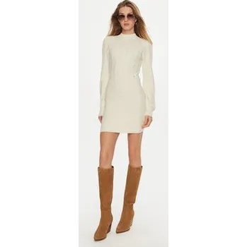 Dámské oblečení Guess Úpletové šaty W4BK08 Z2V42 Écru Regular Fit L