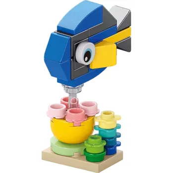 ostatní stavebnice Barevná mini stavebnice bodlok 2,2 x 4 x 5,4 cm Sada 36 ks Mikro cihly 3D mořská ryba Montážní bloky Kreativní hračka pro děti od 6 let