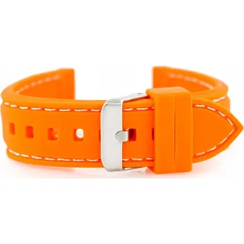 Řemínek na hodinky Gumový řemínek k hodinkám U20 - oranžový 18 mm