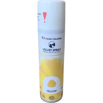 Food Colours Polsko Food Colours sametový sprej Yellow (250 ml) ▹